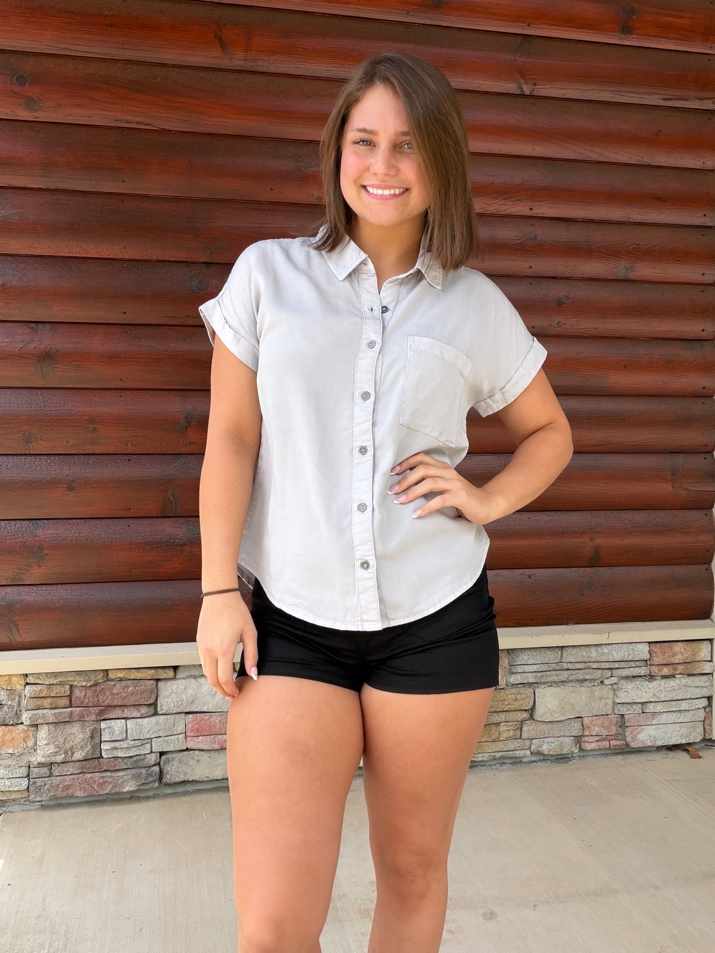 Tencel SS Button Down Shirt