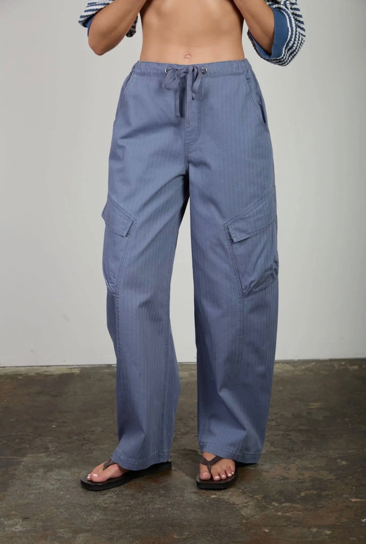 Tapered Wide Leg Cargo Pants