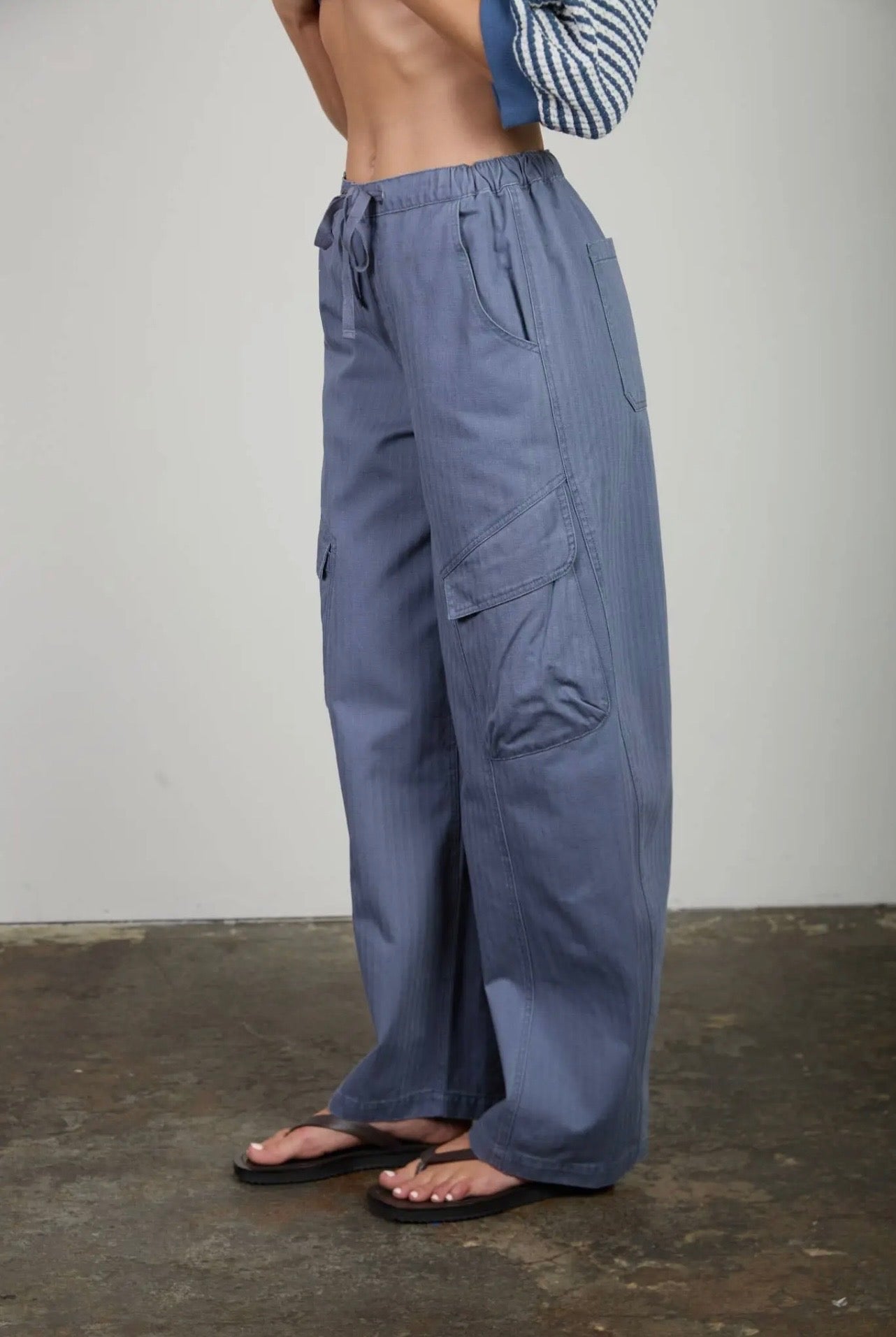 Tapered Wide Leg Cargo Pants