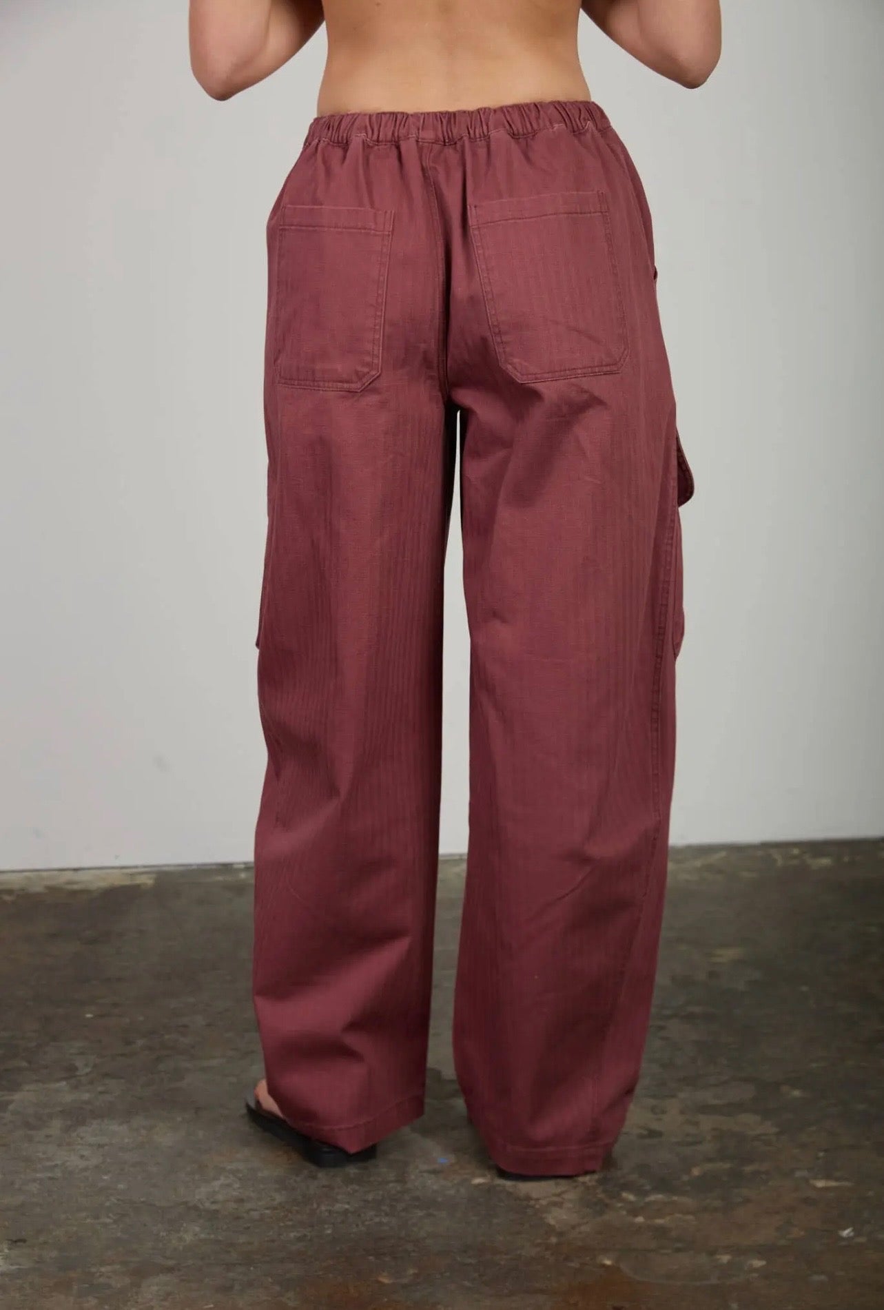 Tapered Wide Leg Cargo Pants