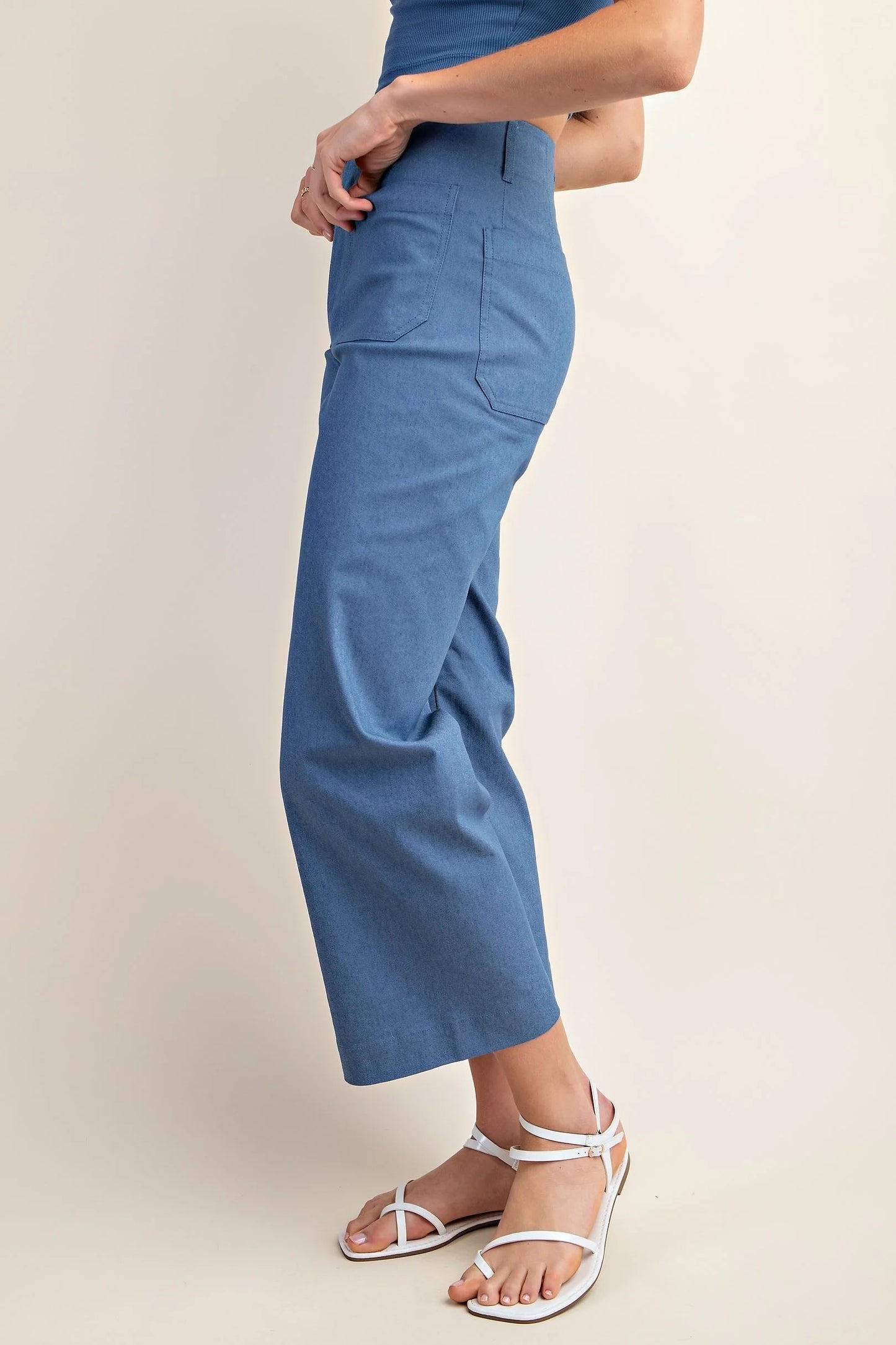 Ankle Cropped Stretchy Summer Pants