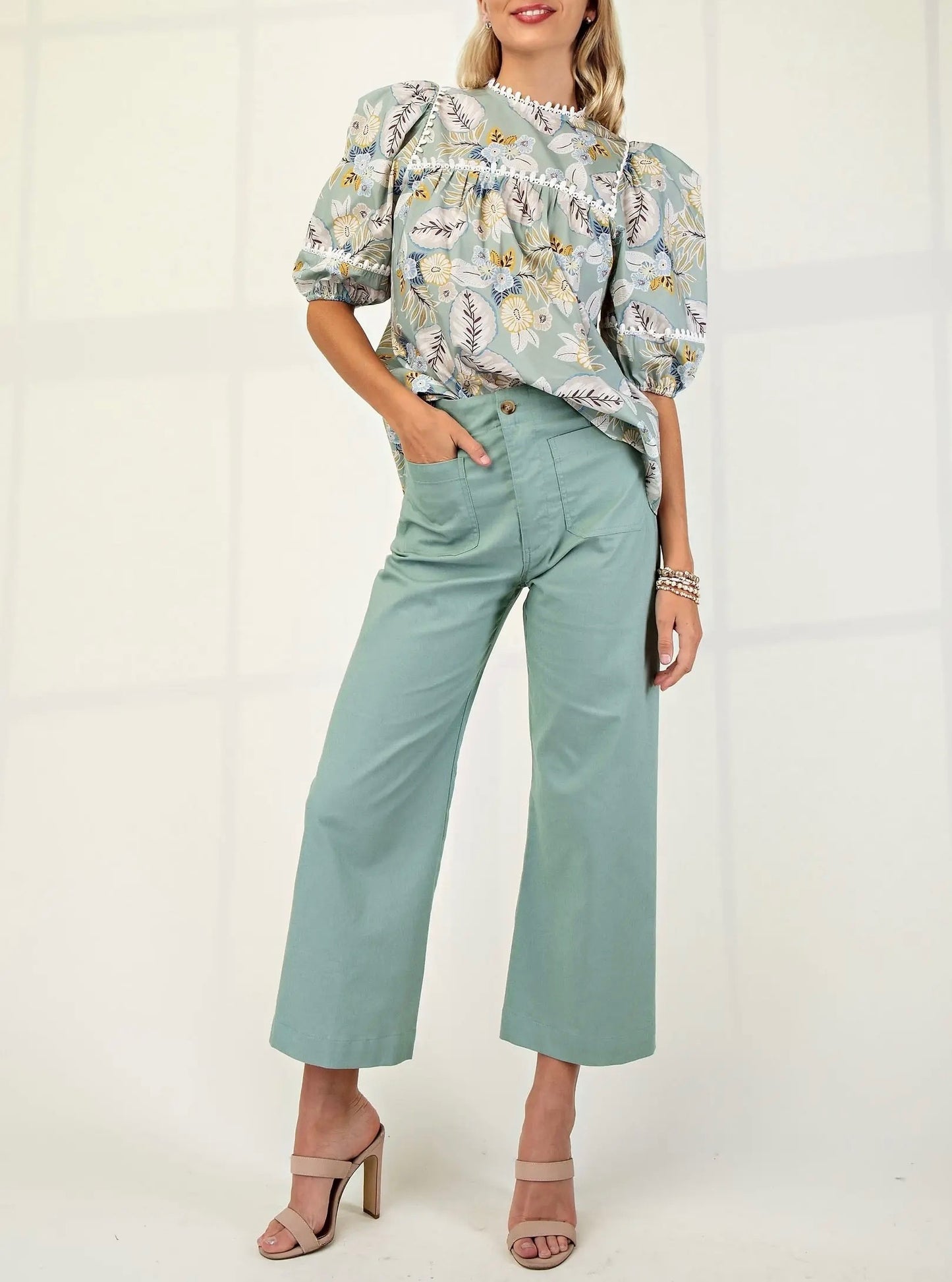 Ankle Cropped Stretchy Summer Pants