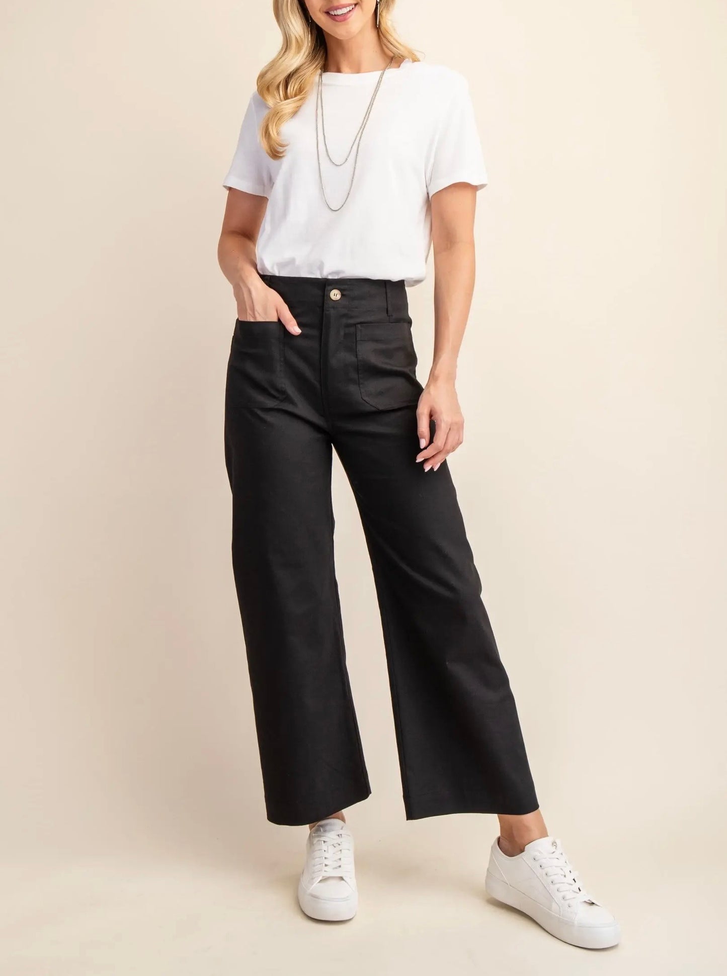 Ankle Cropped Stretchy Summer Pants