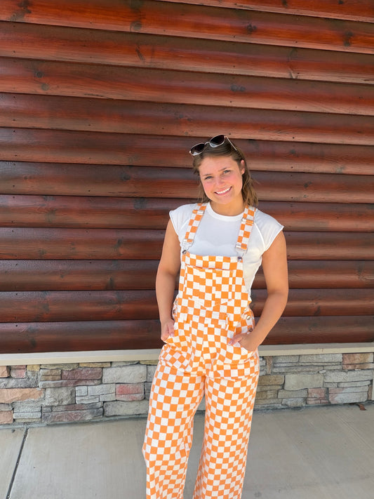 Checkerboard Pant Overalls