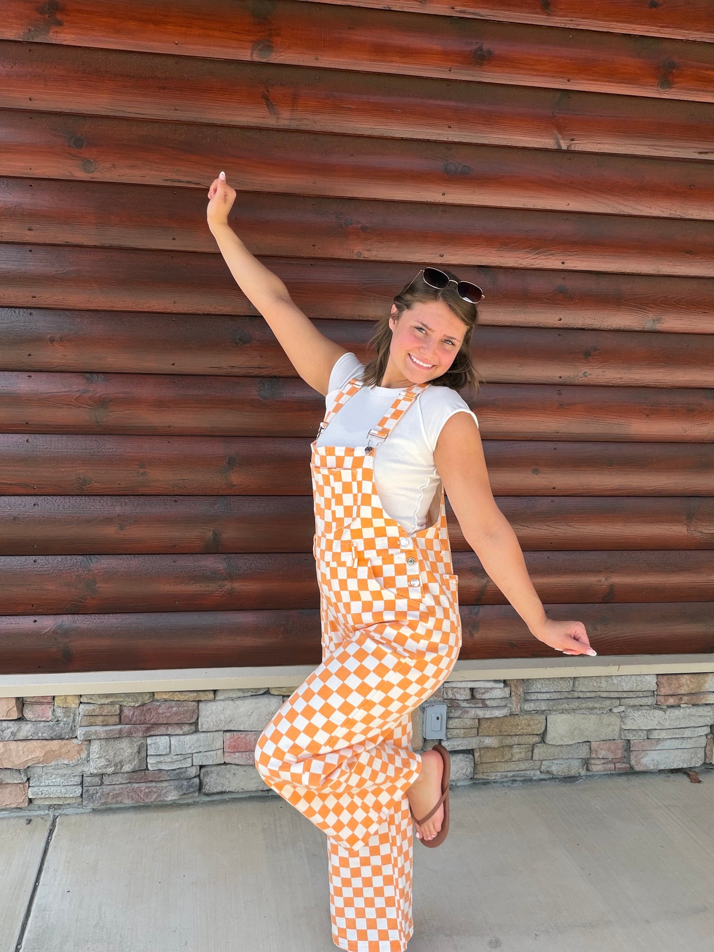 Checkerboard Pant Overalls