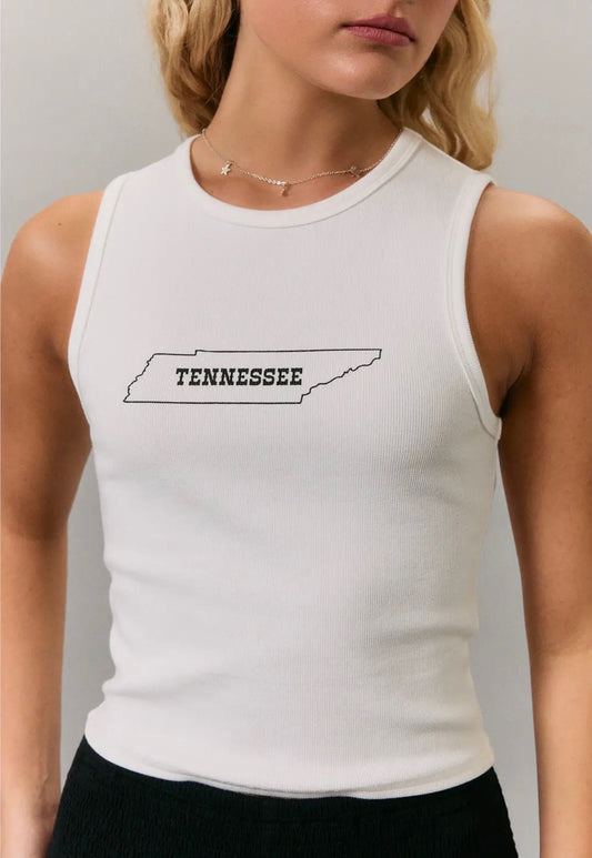 Tennessee State Outline Tank