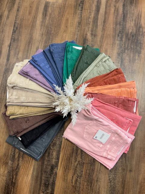 Colored Denim Jeans - Full Length