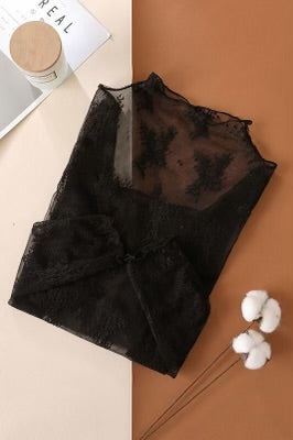 Sheer Lace LS Top