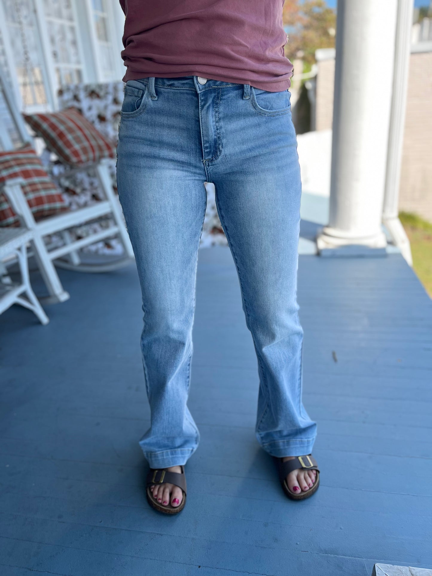 Mid Rise Bootcut Jeans