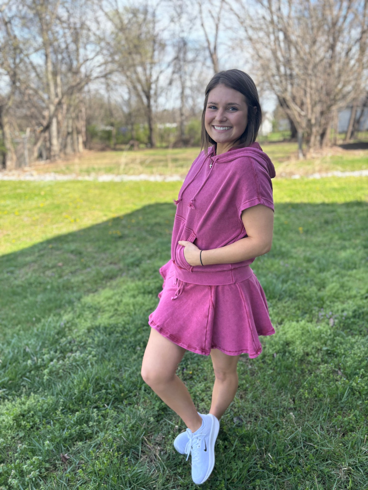 Hooded Skort Set