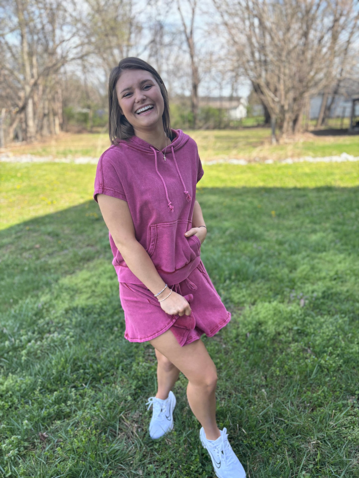 Hooded Skort Set