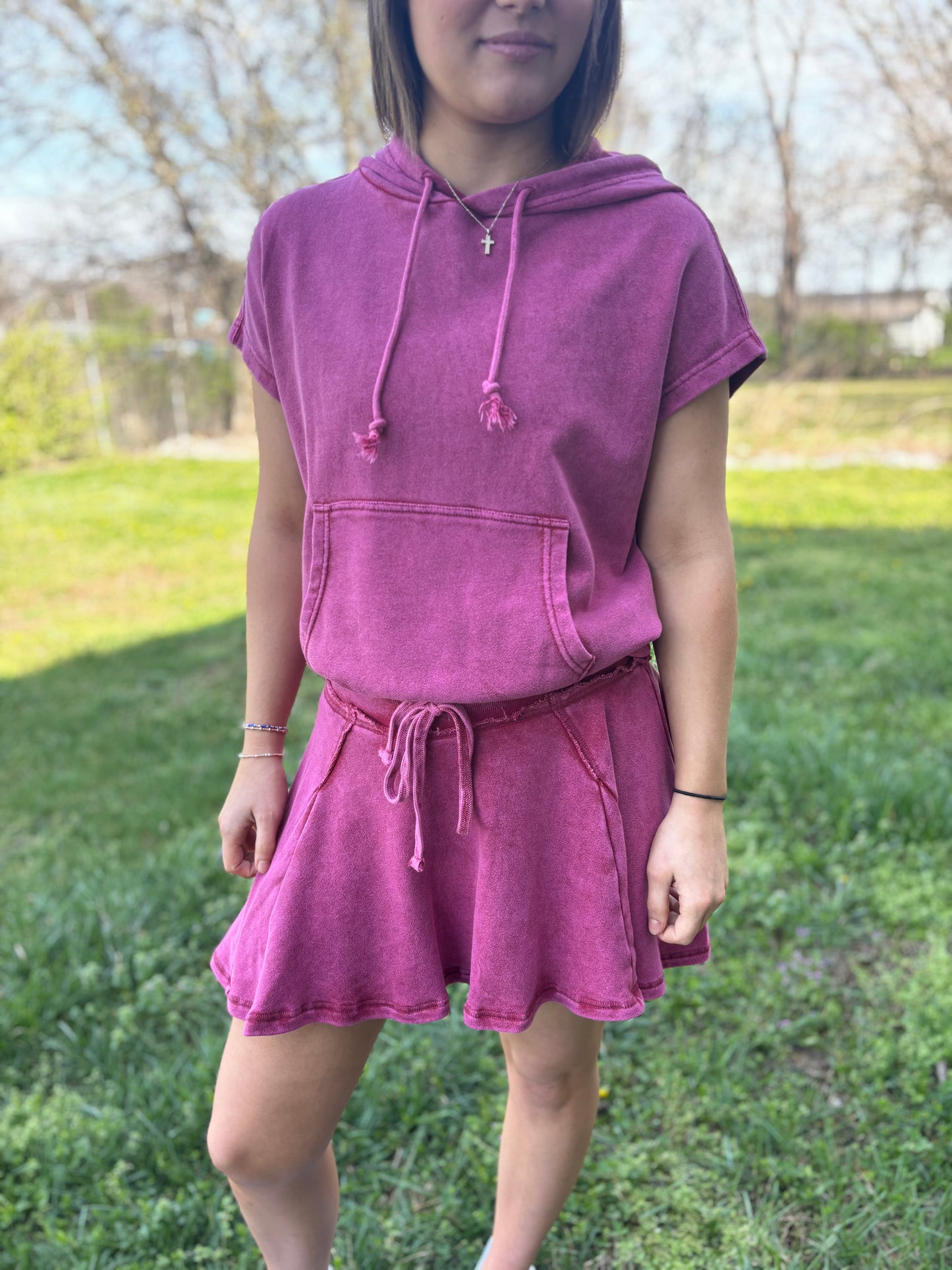Hooded Skort Set