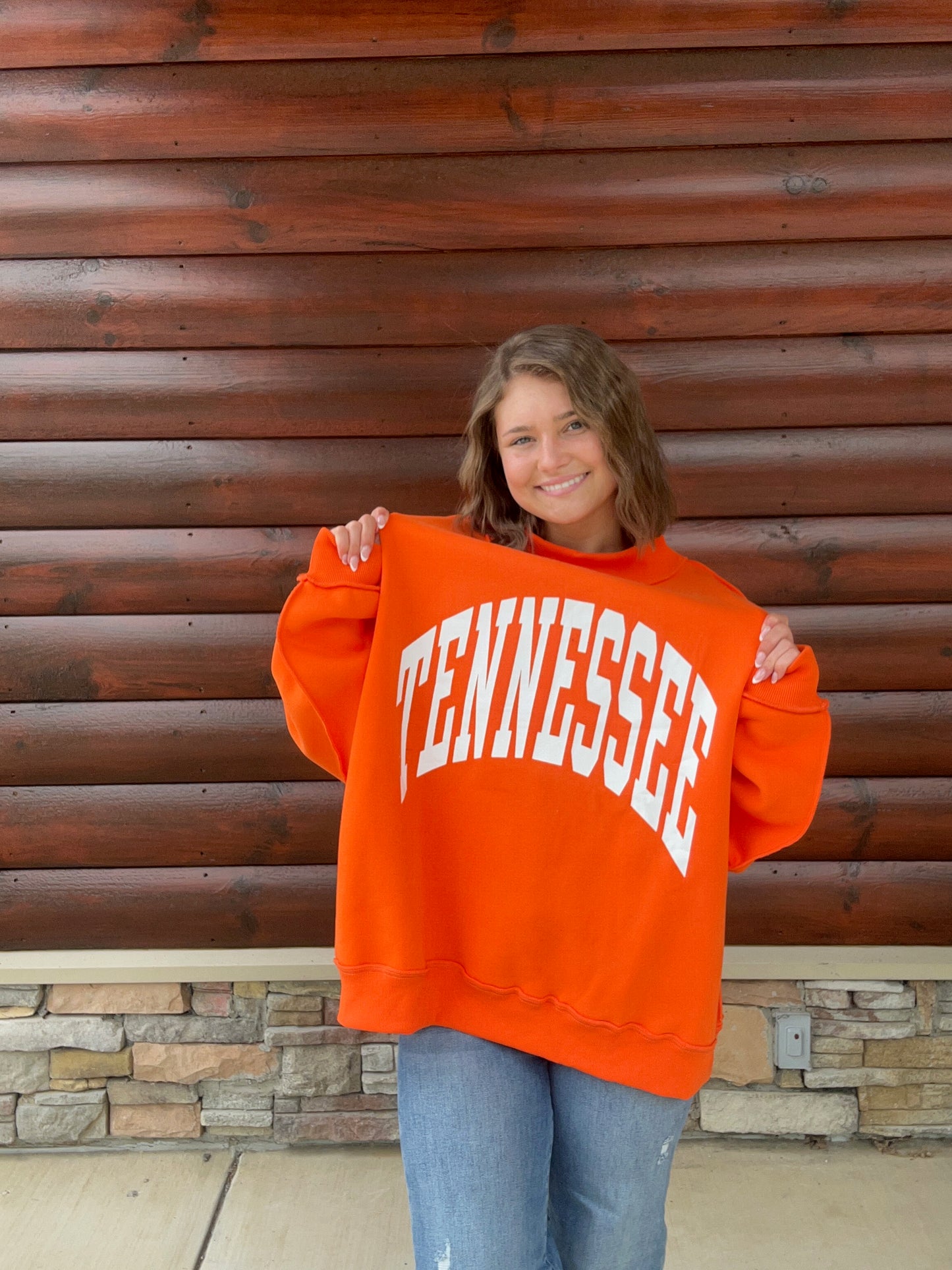 TN Print Reversible Mock Neck Sweatshirt