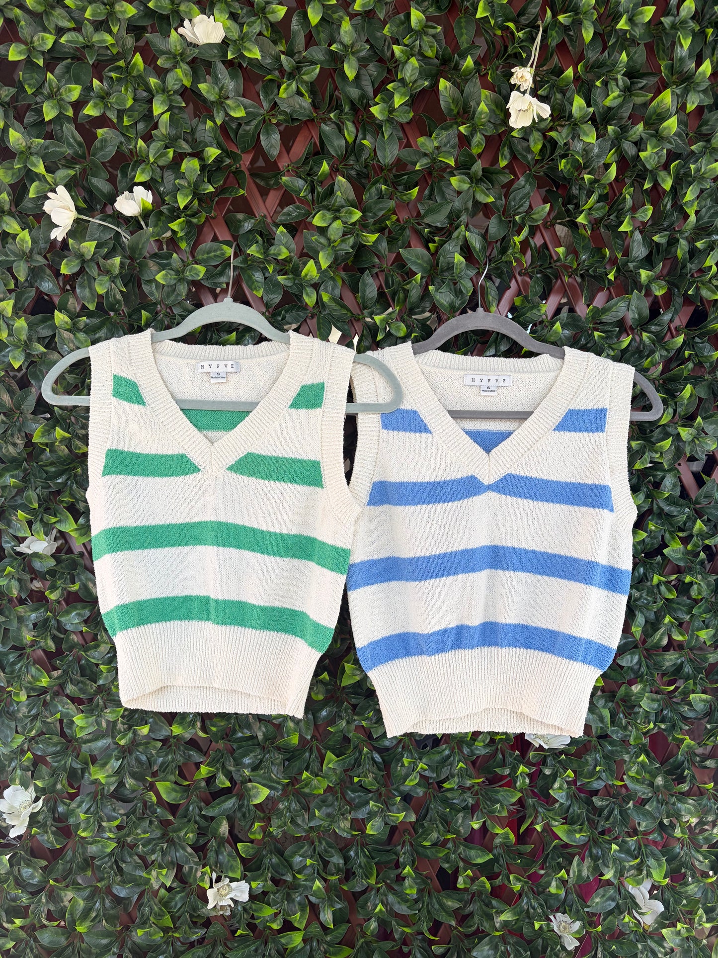 Striped Knit Vest