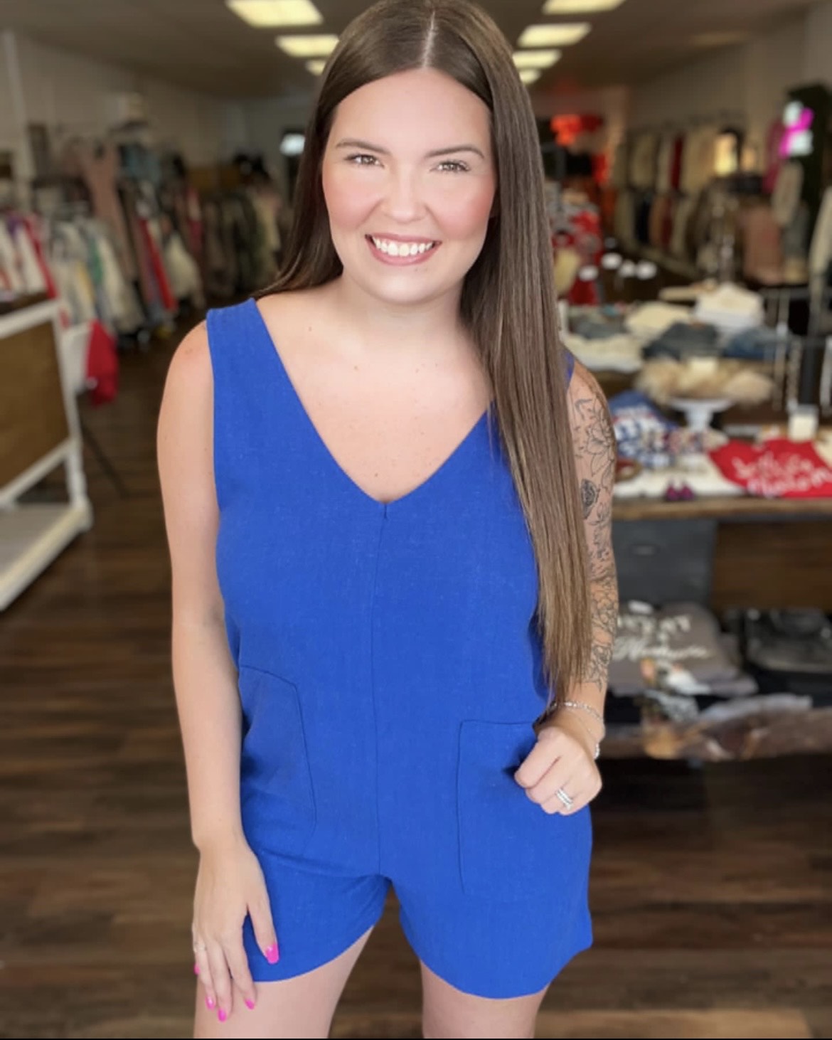 Royal Blue Romper