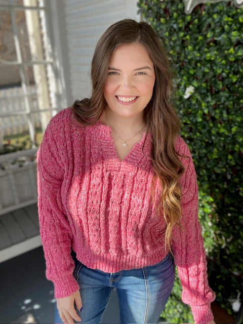 Pink Knit Sweater