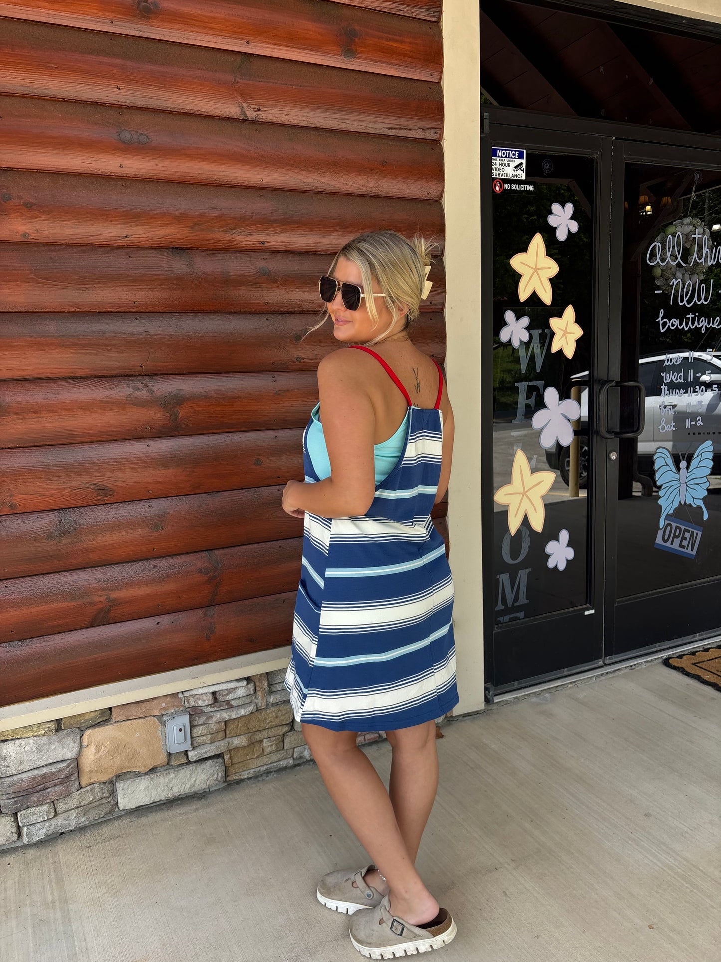 4th Of July Terry Mini Dress W/ Romper
