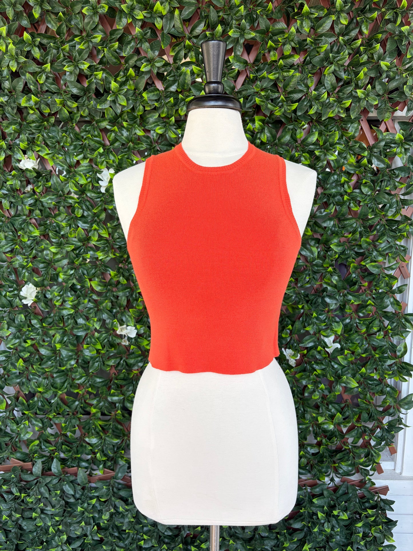 Orange Sweater Tank