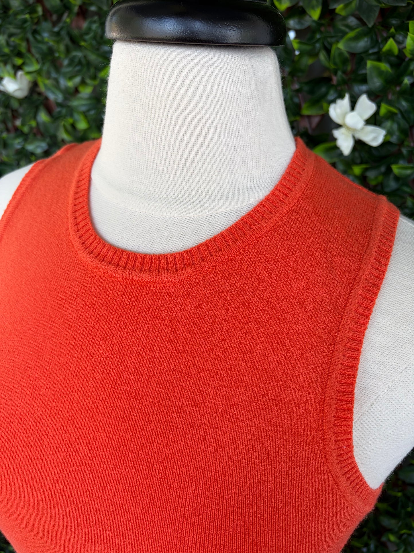 Orange Sweater Tank