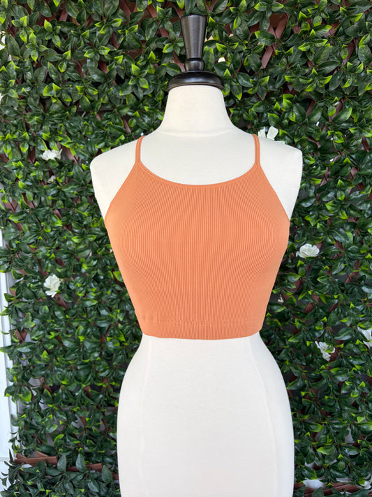 Ribbed Cropped Tank