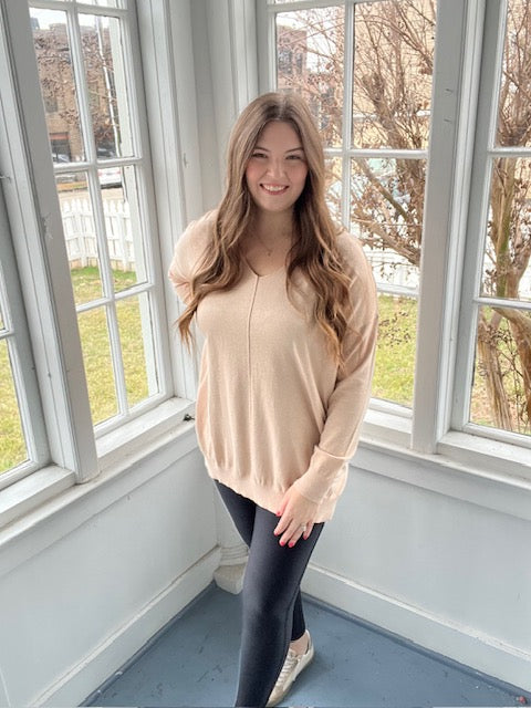 Long Sleeve Vneck Top