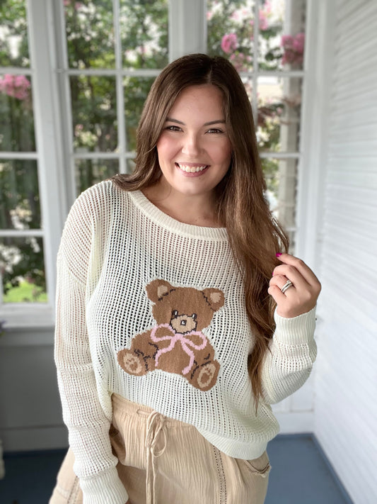Beary Cute Knit Sweater