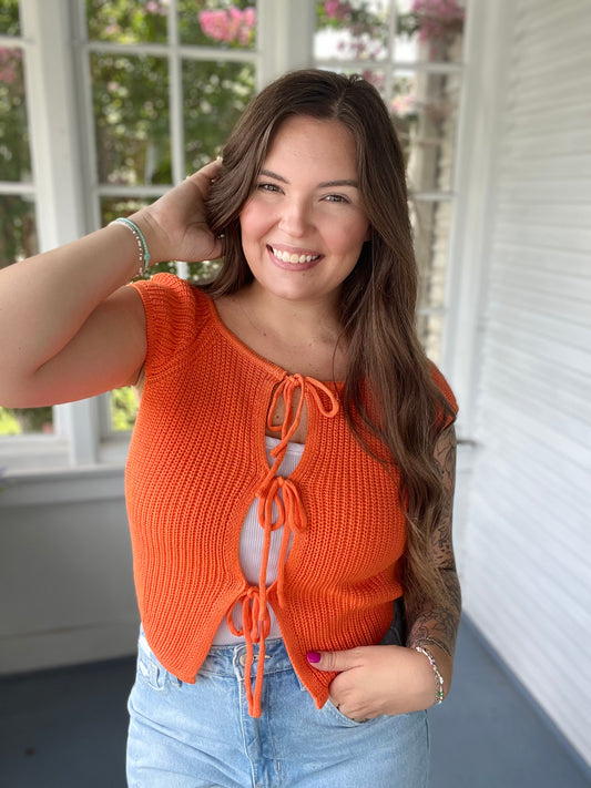 Bow & Goal Knit Top