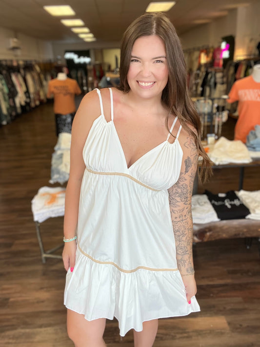 White Spaghetti Strap Dress