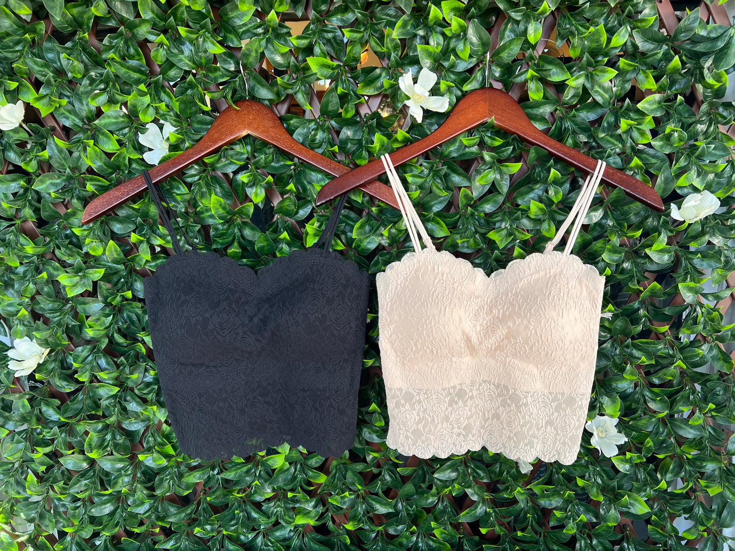 Floral Lace Scalloped Tank
