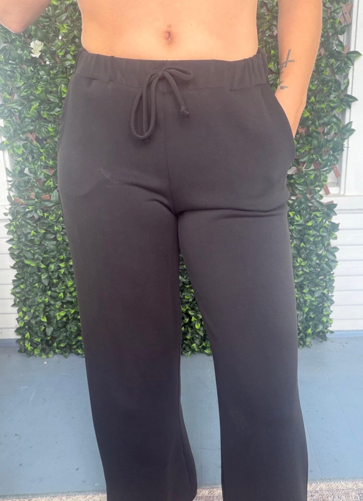 Techno Cupro Wide Leg Pants