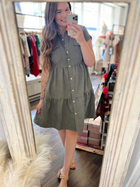Emerson Corduroy Dress