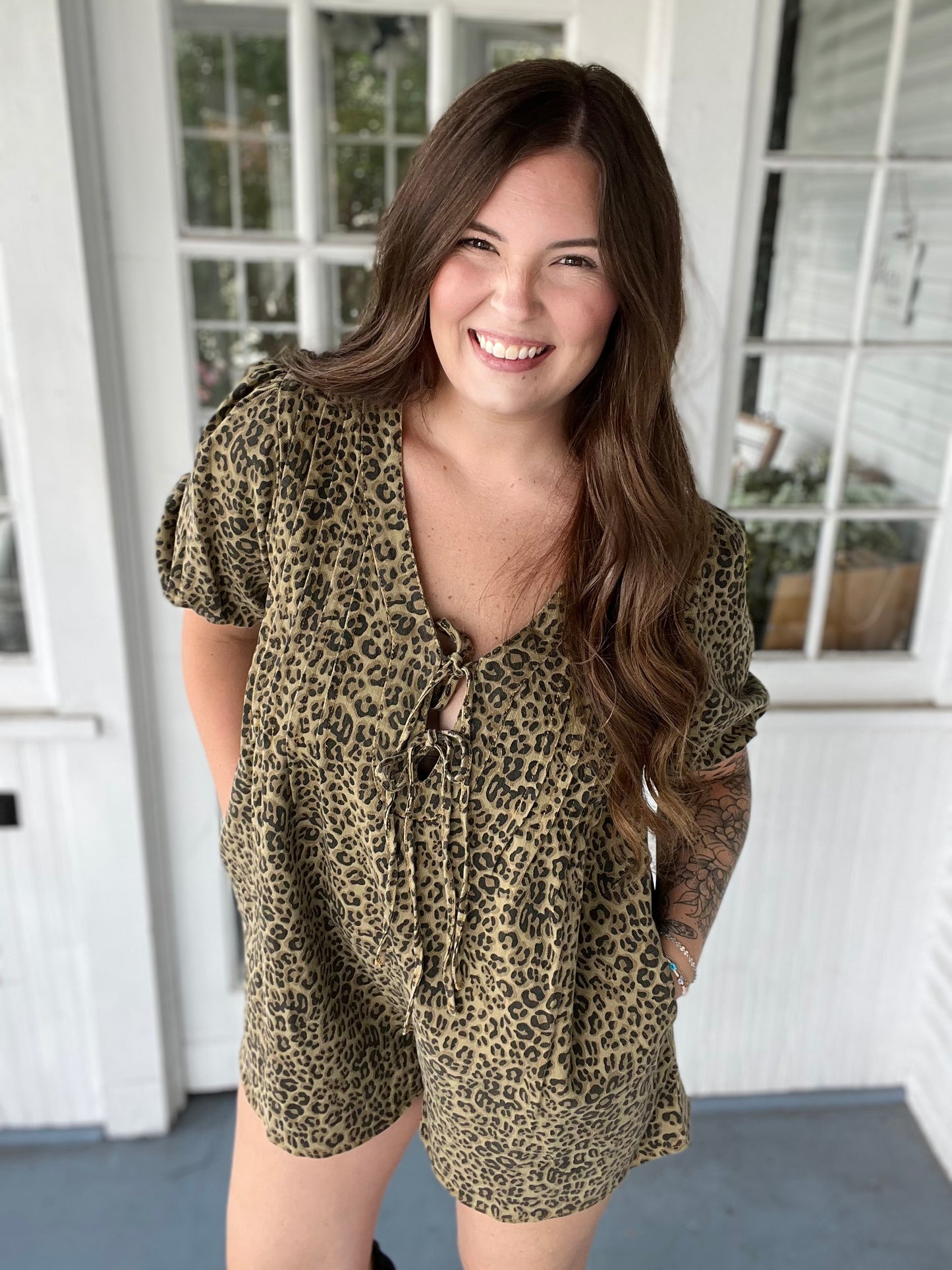 Cheetah Romper