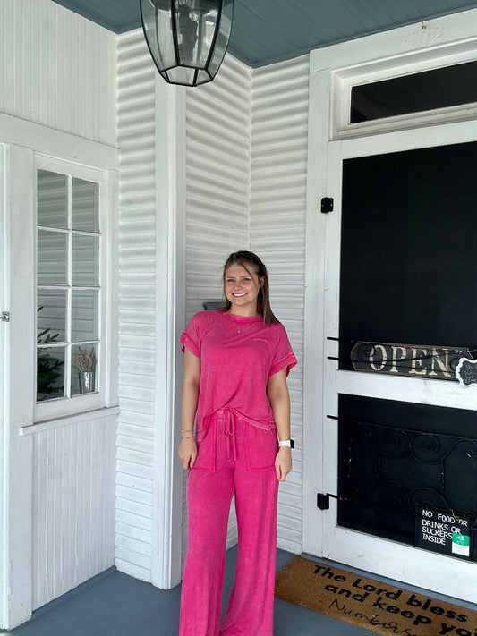 Ribbed 2Pc Lounge Set