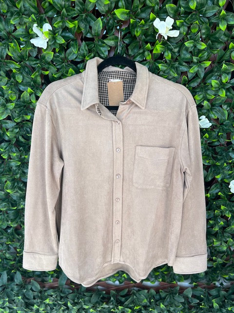 Suede Pocket Top