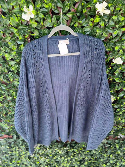 Navy Knit Cardigan