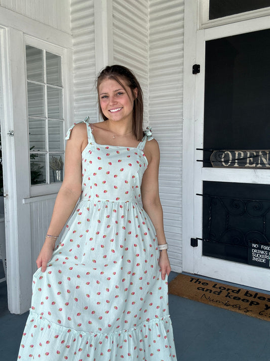 Strawberry Maxi Dress