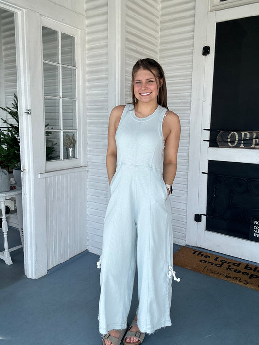 Sleeveless Wide Leg Jumpsuit