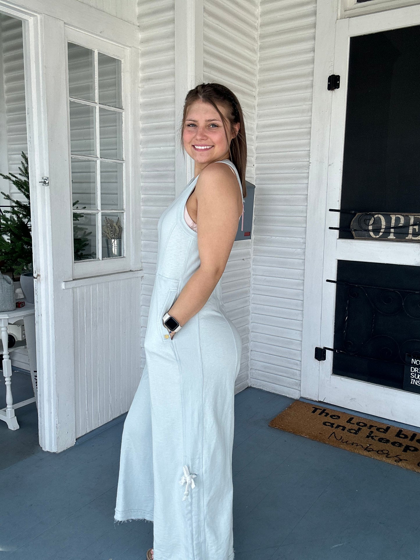 Sleeveless Wide Leg Jumpsuit