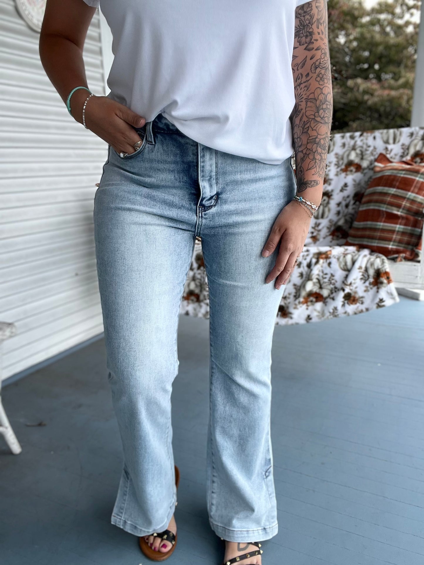 Tummy Control High Waist Slim Boot Jeans