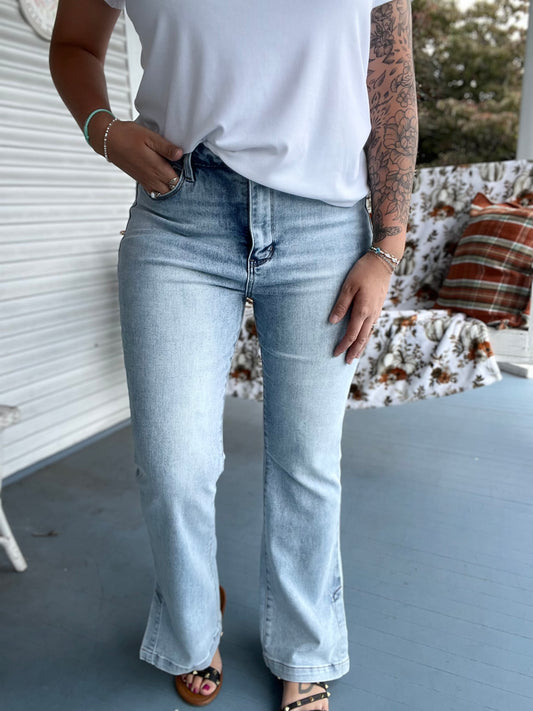 Tummy Control High Waist Slim Boot Jeans