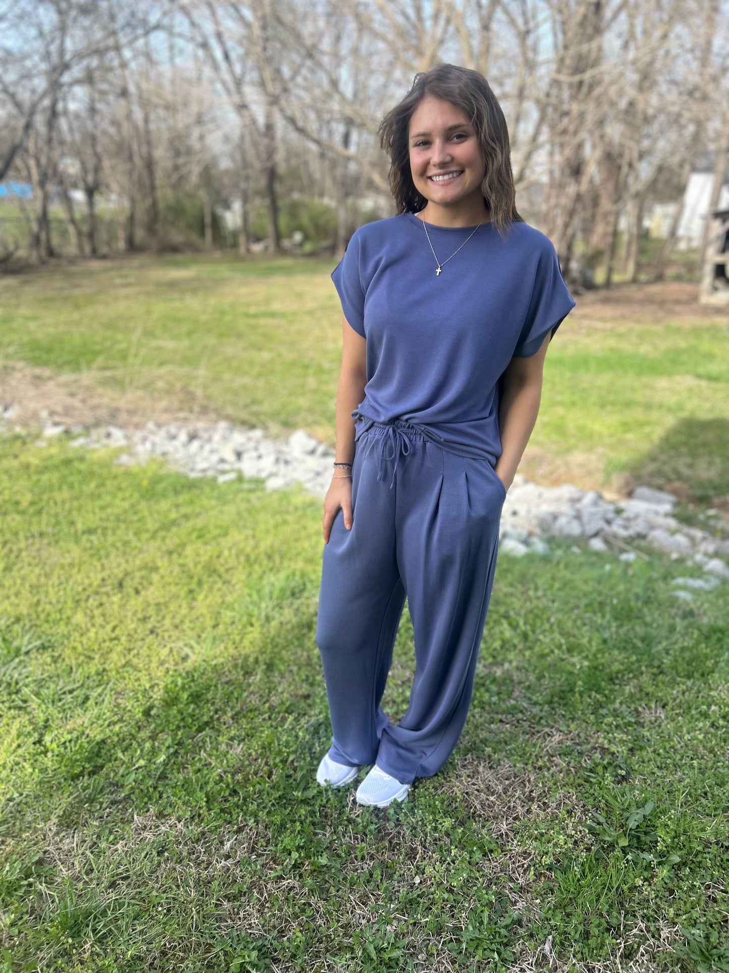 Drop Shoulder Lounge Set