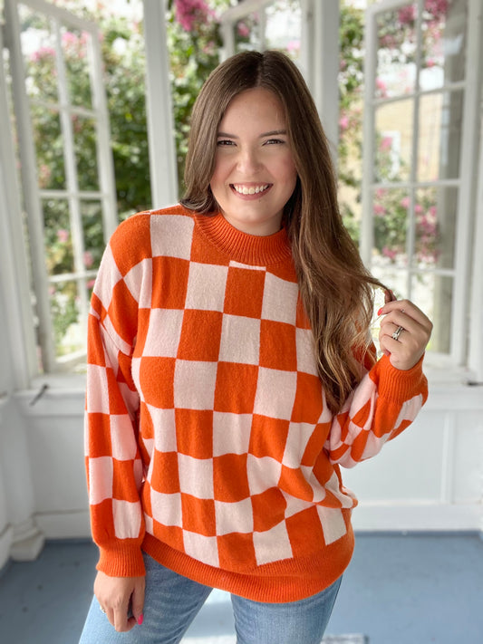 Checkerboard Sweater