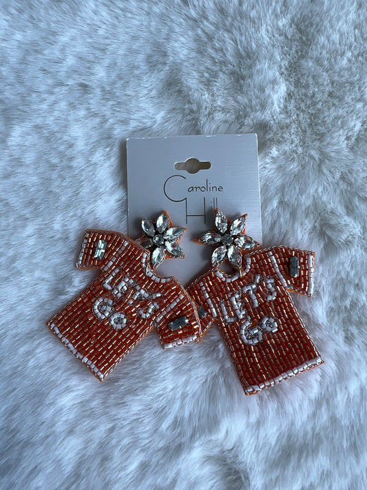 Beaded Jersey Earrings