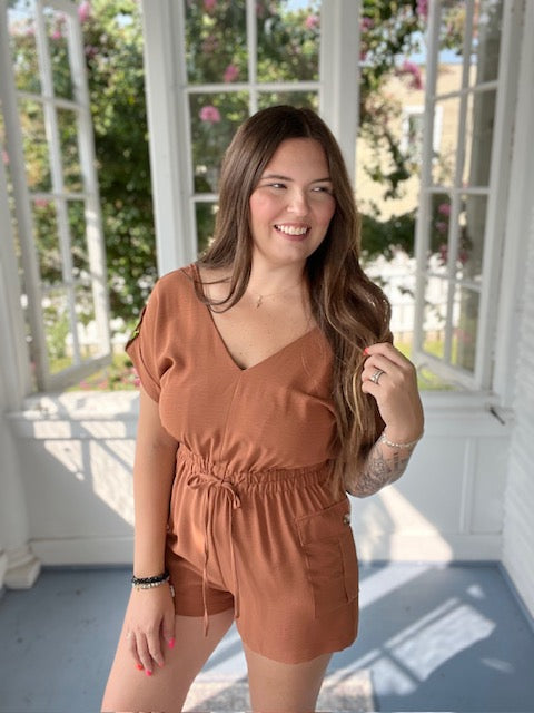 Clay colored romper