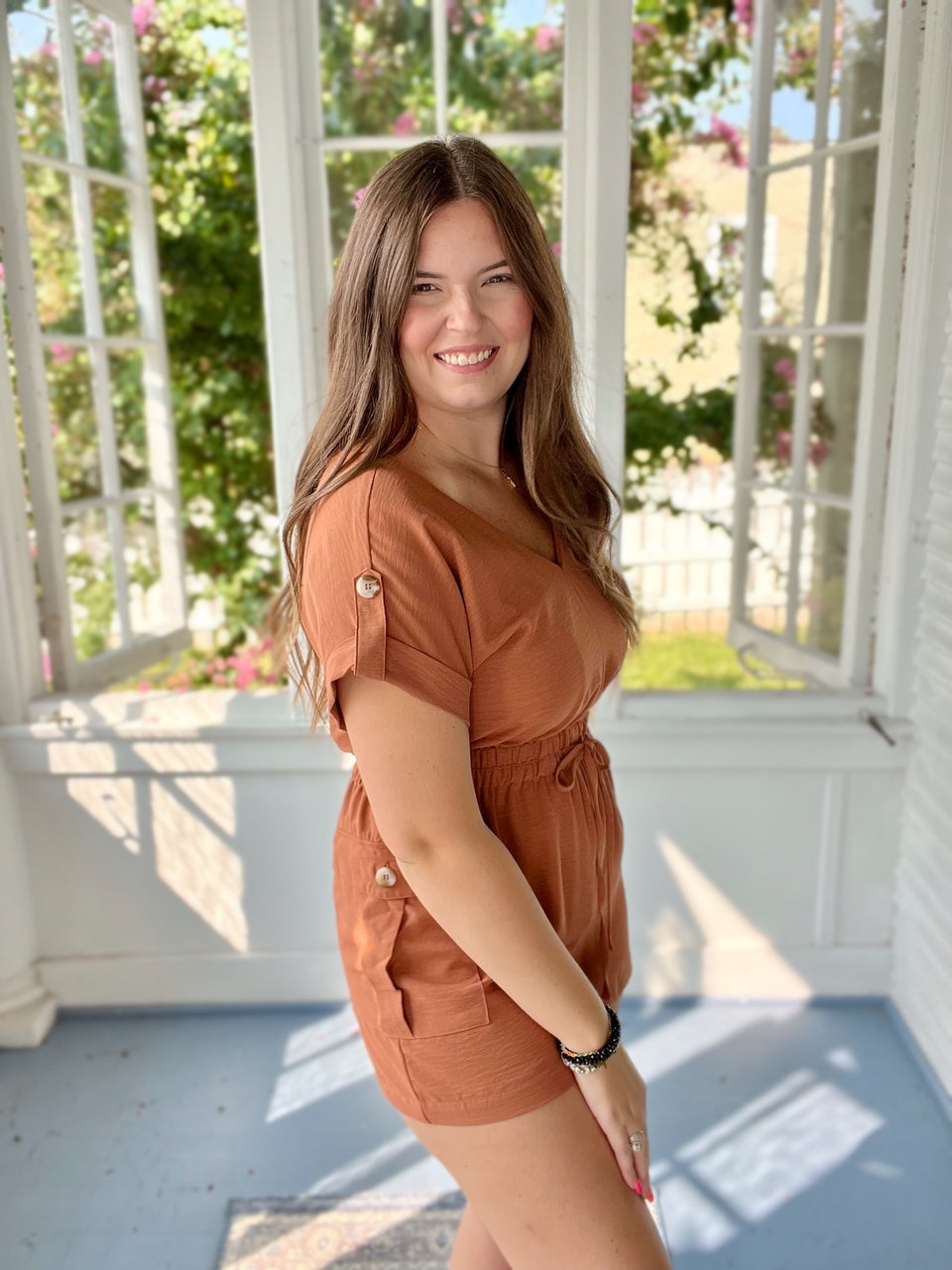 Clay colored romper