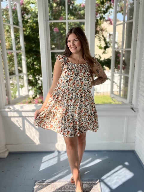 Floral Smocked Dress