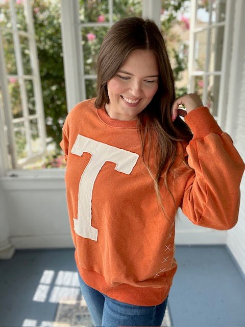 Orange T Sweatshirt