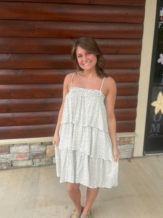 Tiered Dalmation Dress