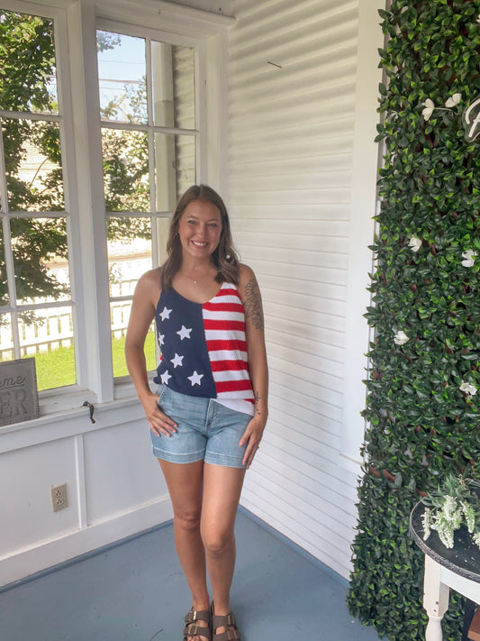 Stars & Stripes Knit Tank