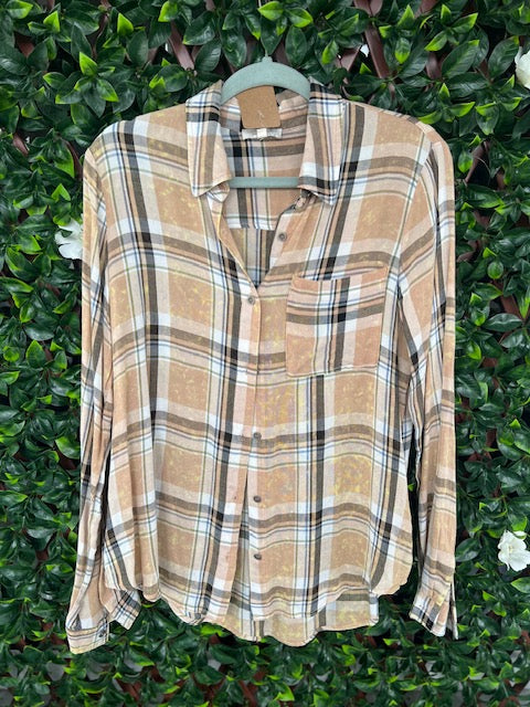 Long Sleeve Plaid Shirt